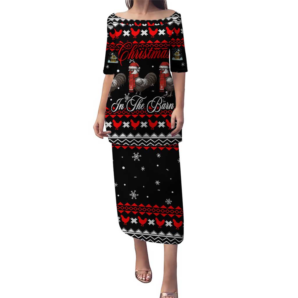 Chicken Farm Christmas Puletasi Xmas Holiday Patterns - Wonder Print Shop