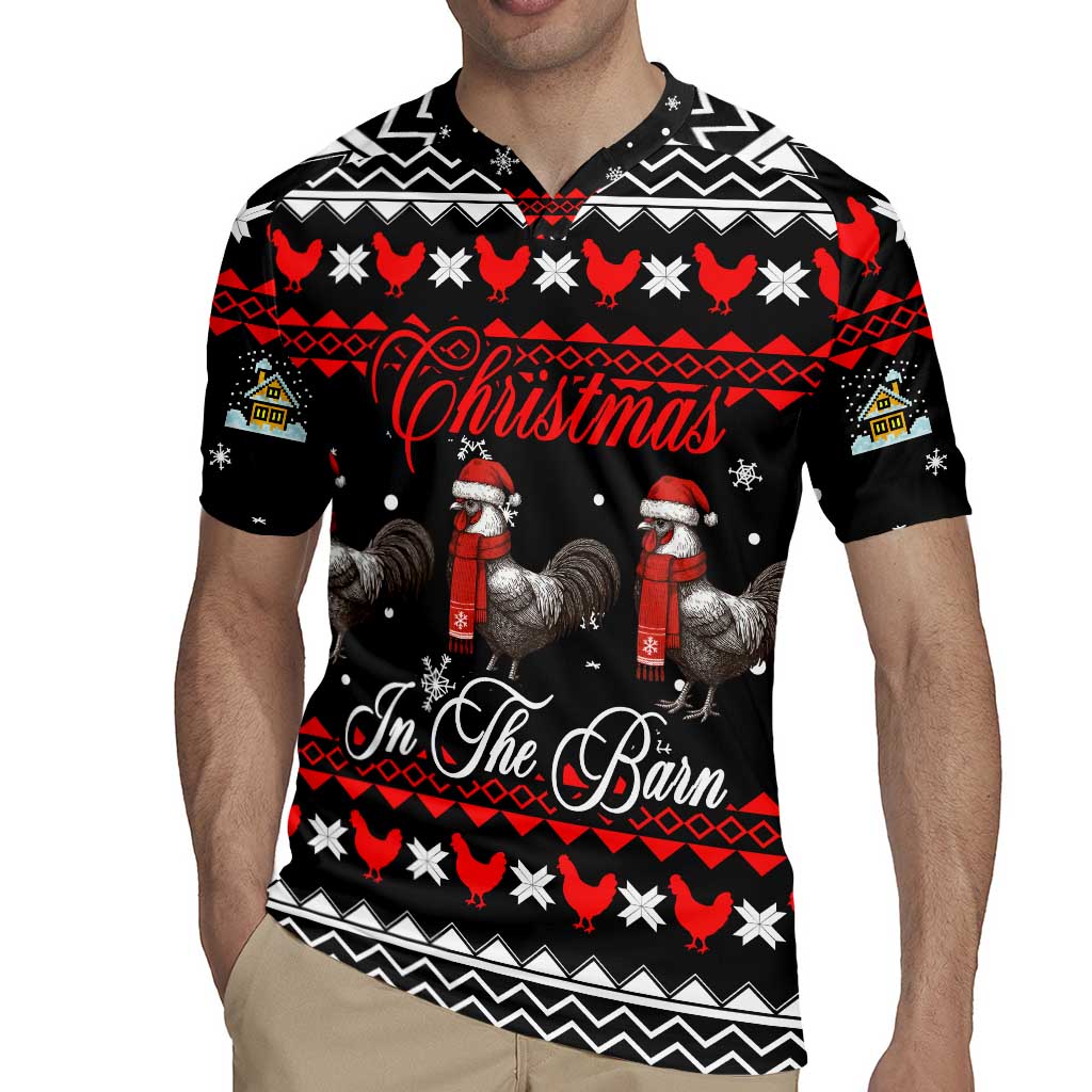 Chicken Farm Christmas Rugby Jersey Xmas Holiday Patterns - Wonder Print Shop