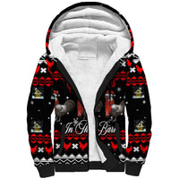 Chicken Farm Christmas Sherpa Hoodie Xmas Holiday Patterns - Wonder Print Shop