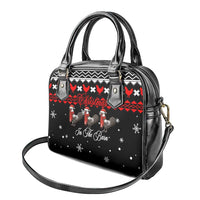 Chicken Farm Christmas Shoulder Handbag Xmas Holiday Patterns - Wonder Print Shop