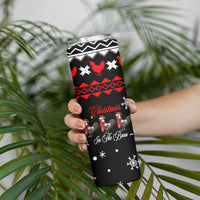 Chicken Farm Christmas Skinny Tumbler Xmas Holiday Patterns - Wonder Print Shop