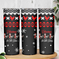 Chicken Farm Christmas Skinny Tumbler Xmas Holiday Patterns - Wonder Print Shop