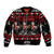 Chicken Farm Christmas Sleeve Zip Bomber Jacket Xmas Holiday Patterns - Wonder Print Shop