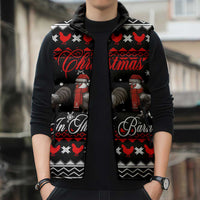 Chicken Farm Christmas Sleeveless Puffer Jacket Xmas Holiday Patterns - Wonder Print Shop