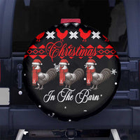 Chicken Farm Christmas Spare Tire Cover Xmas Holiday Patterns - Wonder Print Shop