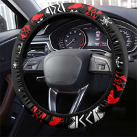 Chicken Farm Christmas Steering Wheel Cover Xmas Holiday Patterns - Wonder Print Shop