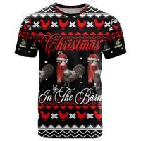 Chicken Farm Christmas T Shirt Xmas Holiday Patterns - Wonder Print Shop