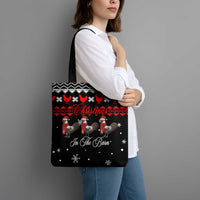 Chicken Farm Christmas Tote Bag Xmas Holiday Patterns - Wonder Print Shop