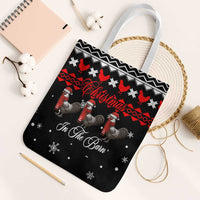 Chicken Farm Christmas Tote Bag Xmas Holiday Patterns - Wonder Print Shop