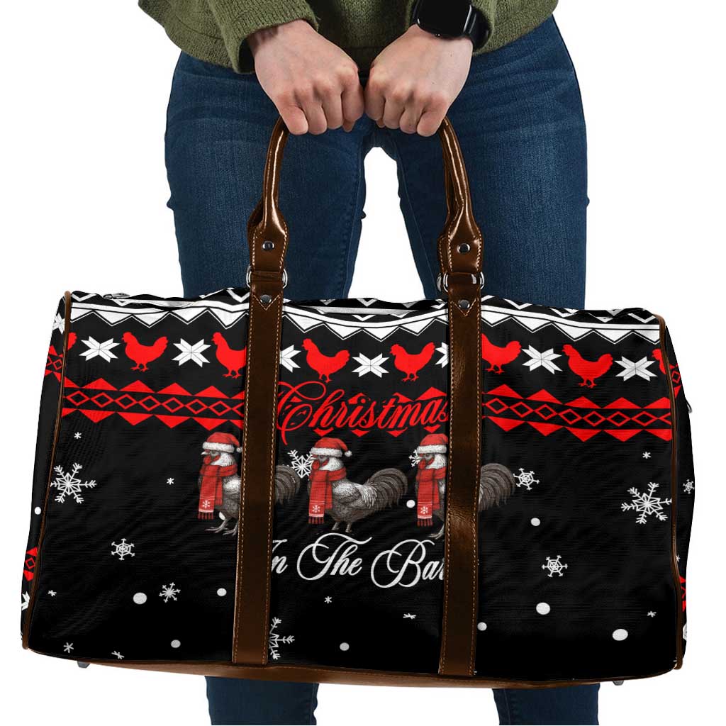 Chicken Farm Christmas Travel Bag Xmas Holiday Patterns - Wonder Print Shop