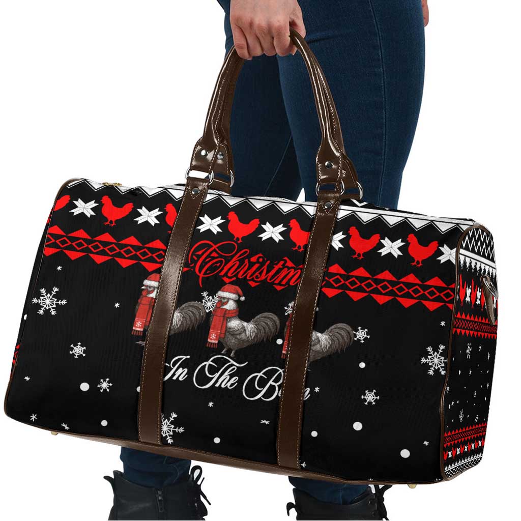 Chicken Farm Christmas Travel Bag Xmas Holiday Patterns - Wonder Print Shop