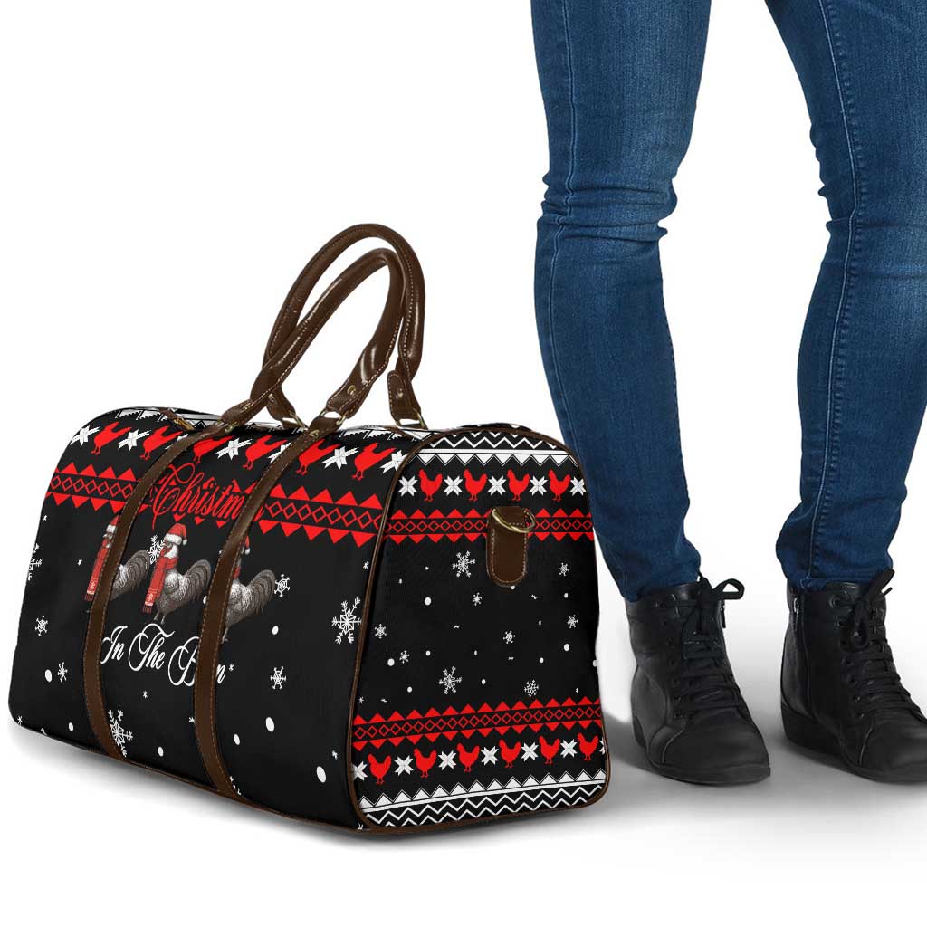 Chicken Farm Christmas Travel Bag Xmas Holiday Patterns - Wonder Print Shop