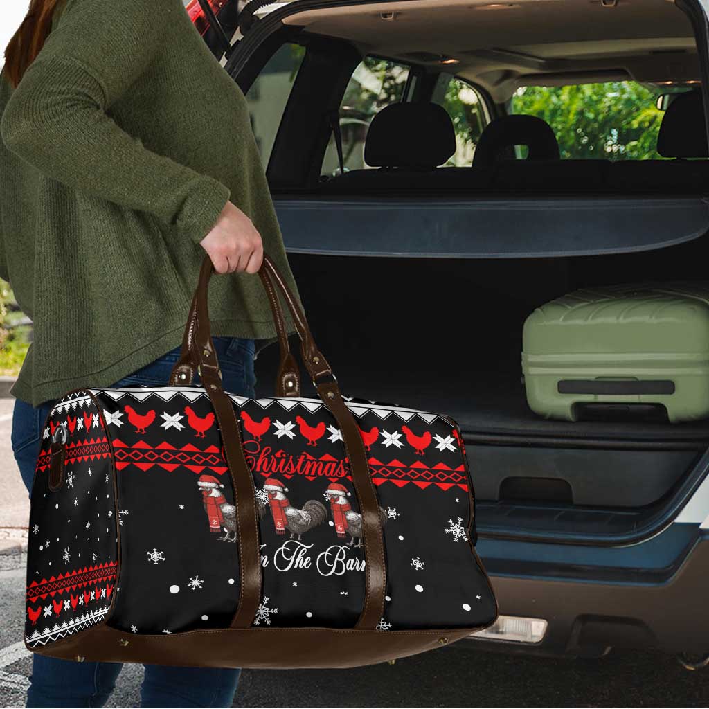 Chicken Farm Christmas Travel Bag Xmas Holiday Patterns - Wonder Print Shop