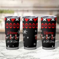 Chicken Farm Christmas Tumbler Cup Xmas Holiday Patterns - Wonder Print Shop
