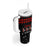 Chicken Farm Christmas Tumbler With Handle Xmas Holiday Patterns - Wonder Print Shop