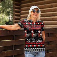 Chicken Farm Christmas Women Polo Shirt Xmas Holiday Patterns - Wonder Print Shop
