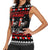 Chicken Farm Christmas Women Sleeveless Polo Shirt Xmas Holiday Patterns - Wonder Print Shop