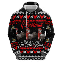 Chicken Farm Christmas Zip Hoodie Xmas Holiday Patterns - Wonder Print Shop
