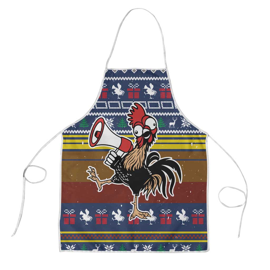 Chicken It Twice Christmas Apron Xmas Holiday Patterns - Wonder Print Shop