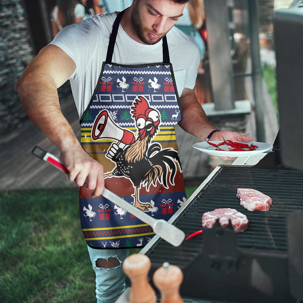 Chicken It Twice Christmas Apron Xmas Holiday Patterns - Wonder Print Shop
