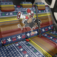 Chicken It Twice Christmas Back Car Seat Cover Xmas Holiday Patterns - Wonder Print Shop