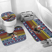 Chicken It Twice Christmas Bathroom Set Xmas Holiday Patterns - Wonder Print Shop