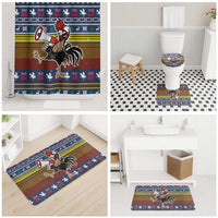 Chicken It Twice Christmas Bathroom Set Xmas Holiday Patterns - Wonder Print Shop