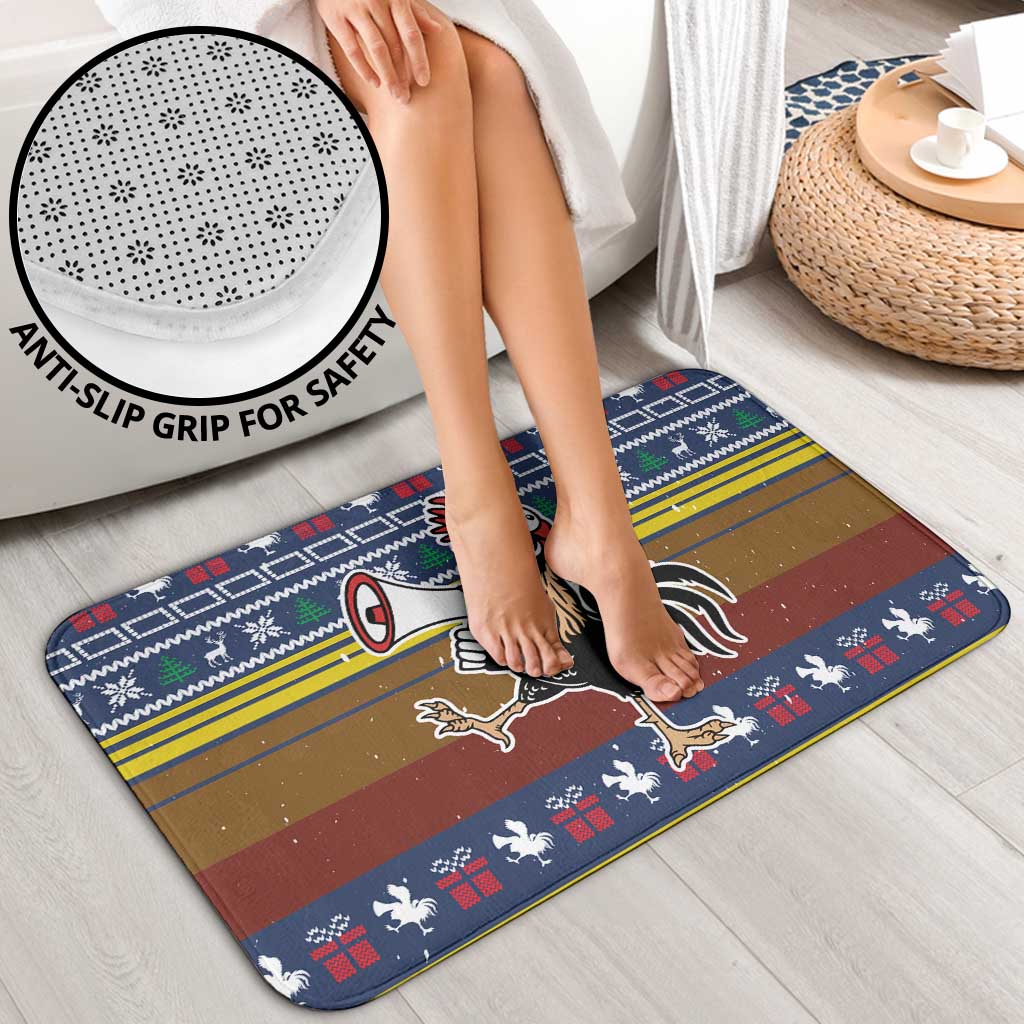 Chicken It Twice Christmas Bathroom Set Xmas Holiday Patterns - Wonder Print Shop
