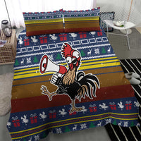 Chicken It Twice Christmas Bedding Set Xmas Holiday Patterns - Wonder Print Shop