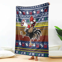 Chicken It Twice Christmas Blanket Xmas Holiday Patterns - Wonder Print Shop