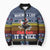 Chicken It Twice Christmas Bomber Puffer Jacket Xmas Holiday Patterns - Wonder Print Shop