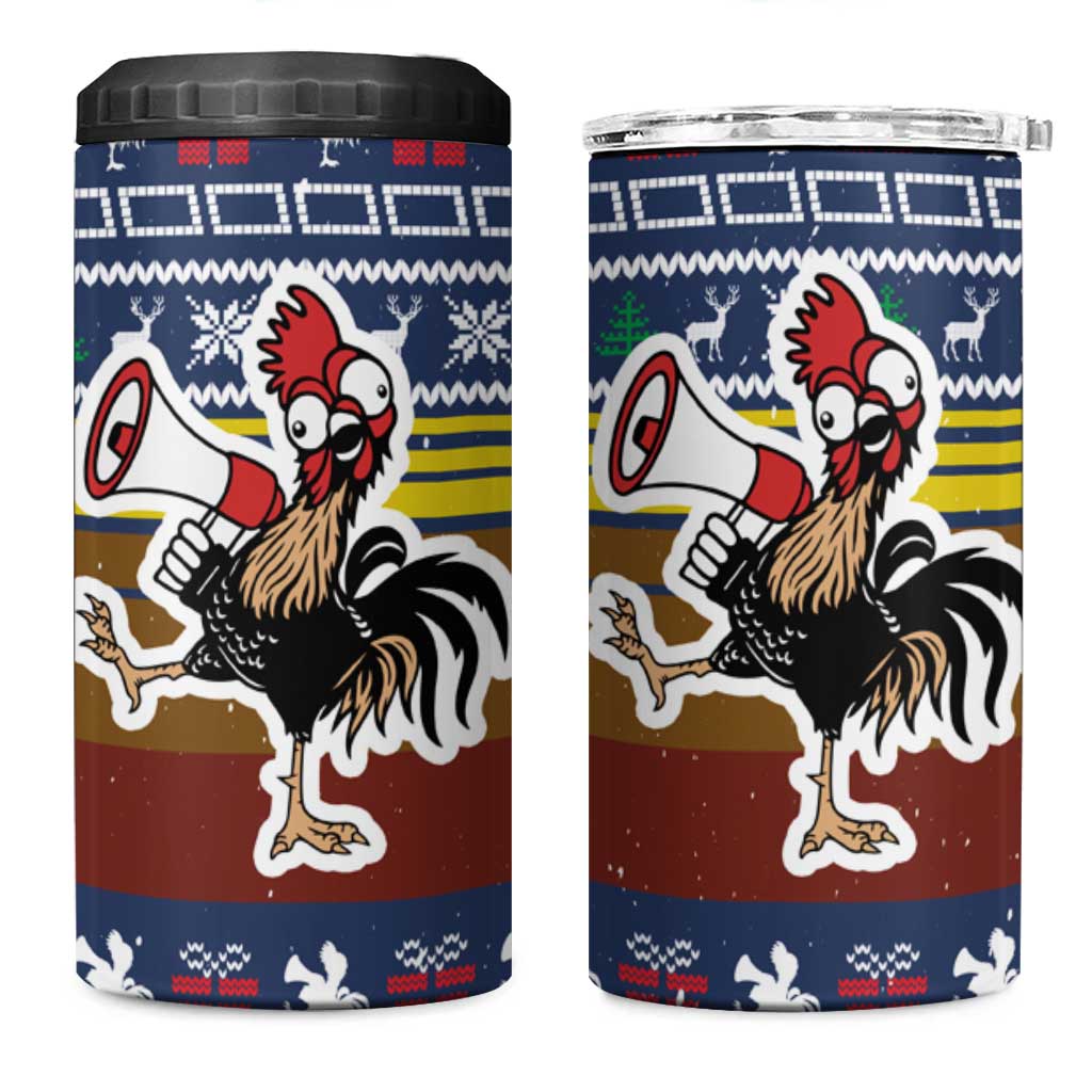 Chicken It Twice Christmas 4 in 1 Can Cooler Tumbler Xmas Holiday Patterns - Wonder Print Shop