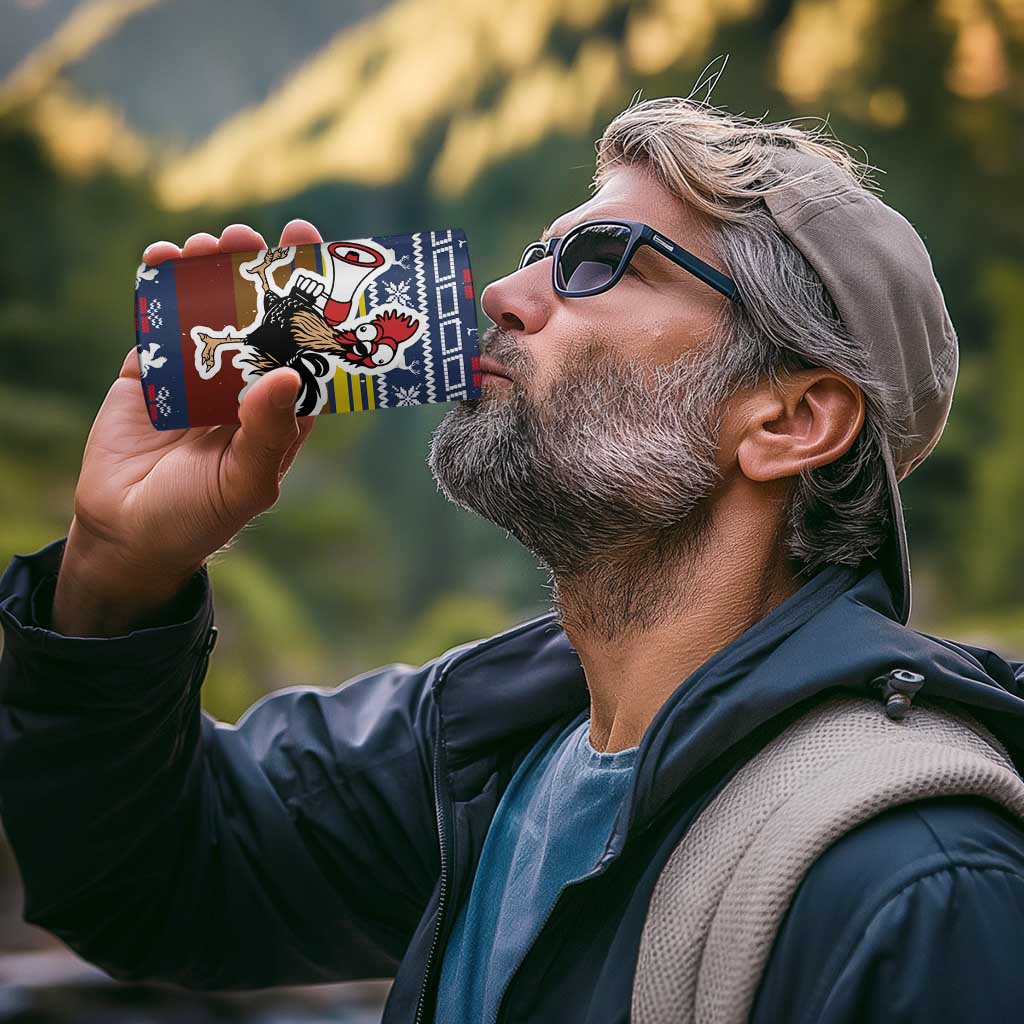 Chicken It Twice Christmas 4 in 1 Can Cooler Tumbler Xmas Holiday Patterns - Wonder Print Shop