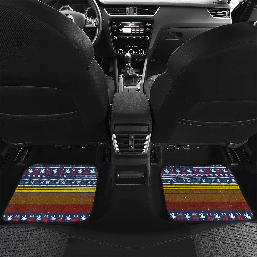 Chicken It Twice Christmas Car Mats Xmas Holiday Patterns - Wonder Print Shop