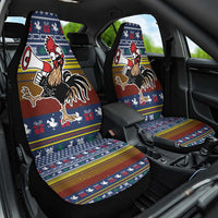 Chicken It Twice Christmas Car Seat Cover Xmas Holiday Patterns - Wonder Print Shop
