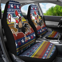 Chicken It Twice Christmas Car Seat Cover Xmas Holiday Patterns - Wonder Print Shop