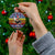 Chicken It Twice Christmas Ceramic Ornament Xmas Holiday Patterns - Wonder Print Shop