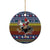 Chicken It Twice Christmas Ceramic Ornament Xmas Holiday Patterns - Wonder Print Shop