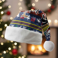 Chicken It Twice Christmas Santa Hat Xmas Holiday Patterns - Wonder Print Shop