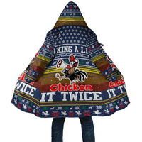 Chicken It Twice Christmas Cloak Xmas Holiday Patterns - Wonder Print Shop