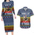 Chicken It Twice Christmas Couples Matching Long Sleeve Bodycon Dress and Hawaiian Shirt Xmas Holiday Patterns - Wonder Print Shop