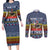 Chicken It Twice Christmas Couples Matching Long Sleeve Bodycon Dress and Long Sleeve Button Shirt Xmas Holiday Patterns - Wonder Print Shop