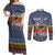 Chicken It Twice Christmas Couples Matching Off Shoulder Maxi Dress and Long Sleeve Button Shirt Xmas Holiday Patterns - Wonder Print Shop
