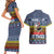 Chicken It Twice Christmas Couples Matching Short Sleeve Bodycon Dress and Hawaiian Shirt Xmas Holiday Patterns - Wonder Print Shop