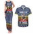 Chicken It Twice Christmas Couples Matching Tank Maxi Dress and Hawaiian Shirt Xmas Holiday Patterns - Wonder Print Shop