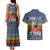 Chicken It Twice Christmas Couples Matching Tank Maxi Dress and Hawaiian Shirt Xmas Holiday Patterns - Wonder Print Shop