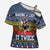 Chicken It Twice Christmas Cross Shoulder Shirt Xmas Holiday Patterns - Wonder Print Shop