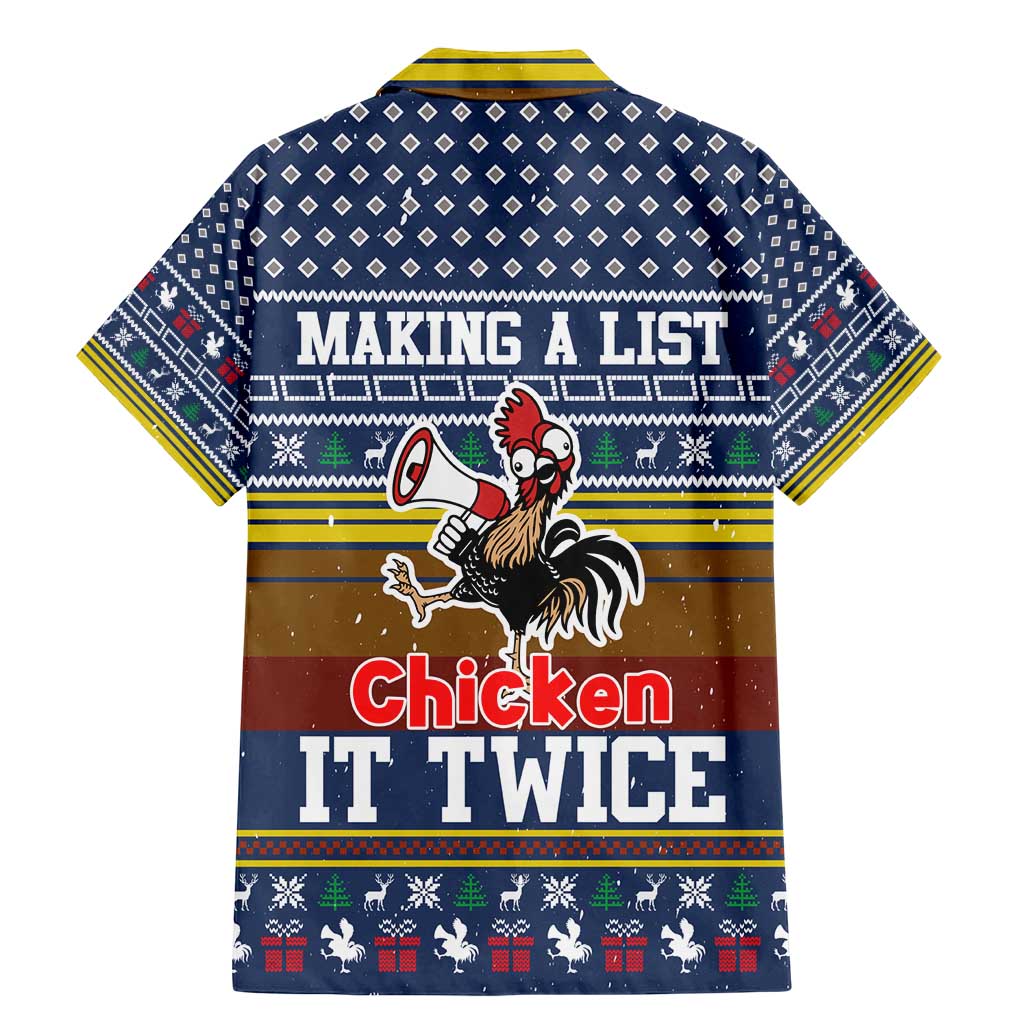 Chicken It Twice Christmas Family Matching Mermaid Dress and Hawaiian Shirt Xmas Holiday Patterns - Wonder Print Shop