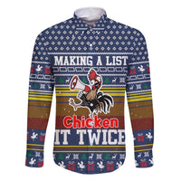 Chicken It Twice Christmas Family Matching Off Shoulder Maxi Dress and Hawaiian Shirt Xmas Holiday Patterns - Wonder Print Shop