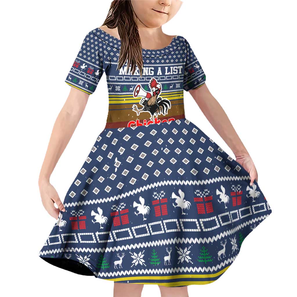 Chicken It Twice Christmas Family Matching Off Shoulder Short Dress and Hawaiian Shirt Xmas Holiday Patterns - Wonder Print Shop